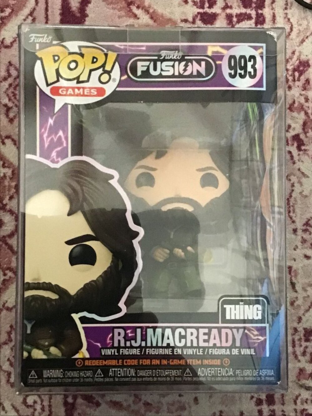 Funko Pop Fusion R.J. MacReady #993 Vinyl Figure The Thing w/Protector Horror NE